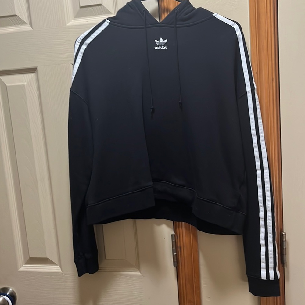 Adidas womens size medium cropped hoodie.